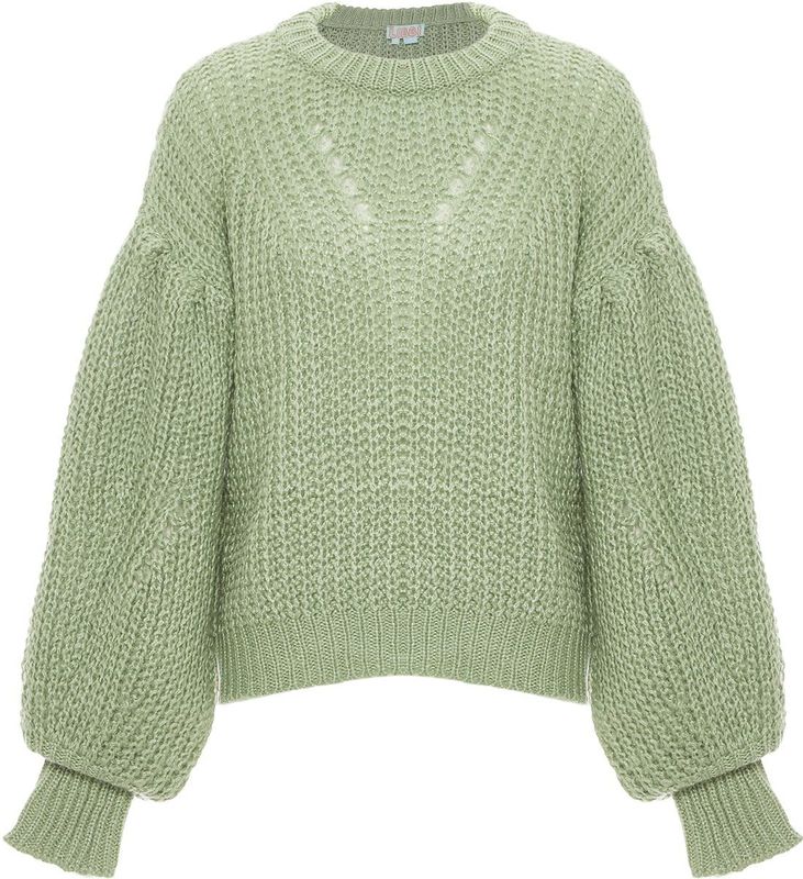 Libbi - Trui - Pastelgroen - Losse Pasvorm - Lange Mouw