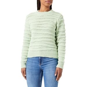 Libbi Pull en tricot uni à la mode pour femme, en polyester, vert menthe, taille M/L, vert menthe, M