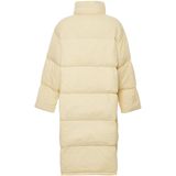 Mymo - Donsjack - Beige - Dames - Gewatteerd met Hoge Kraag en Verstelbare Capuchon