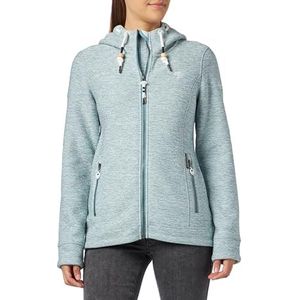 acalmar Dames Fraully gebreide fleecejas, Jadegroen Melange, S