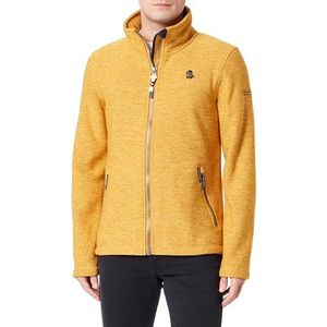 acalmar Philon fleecejas voor heren, Mosterd melange, L