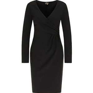 acalmar Gedrapeerde jurk voor dames, marineblauw, M