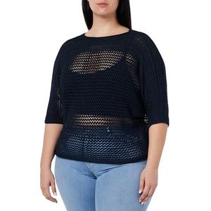 acalmar Gebreide damestrui, marineblauw, XL
