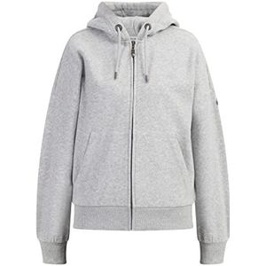 baradello Dames oversized jack met capuchon 37826671-BA01, lichtgrijs melange, XXL, lichtgrijs, gemêleerd, XXL
