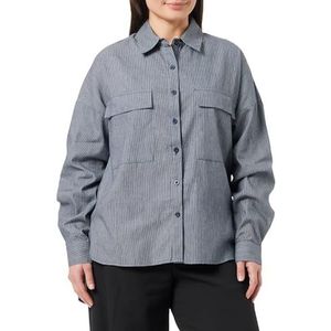 aleva Dameshemd, marineblauw, M