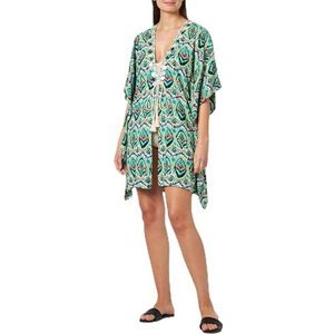 aleva dames kimono, Groen meerkleurig, M