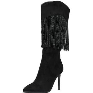 NAEMI Bottines pour femme, Noir, 38 EU