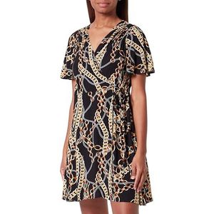 NALLY Dames mini-jurk met allover-print 19227033-NA02, zwart, L, zwart, L