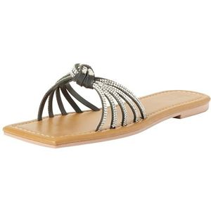 NALLY Damesslippers, zilver, 39 EU