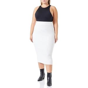 nascita Gebreide damesrok 11023596-NA03, wolwit, XL/XXL, wolwit, XL-XXL