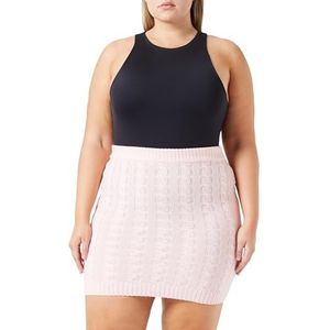 nascita Gebreide rok, roze, XX-Large dames, Roze, XL-XXL