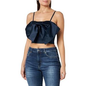 nascita Dames strik top, marineblauw, M