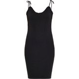 Mymo - Jurk - Zwart - Bodycon - Mini-jurk met Bandjes