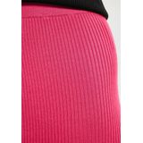 myMo - Rock - Gebreide Minirok - Aansluitend - Hoge Taille - Geribbelde Textuur