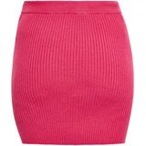 myMo - Rock - Gebreide Minirok - Aansluitend - Hoge Taille - Geribbelde Textuur