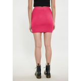 myMo - Rock - Gebreide Minirok - Aansluitend - Hoge Taille - Geribbelde Textuur