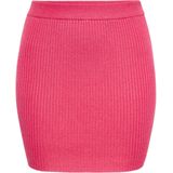 myMo - Rock - Gebreide Minirok - Aansluitend - Hoge Taille - Geribbelde Textuur