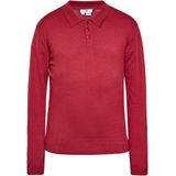 Mo - Jumper - Wijnrood - Heren - Jacquardtrui met Lange Mouwen