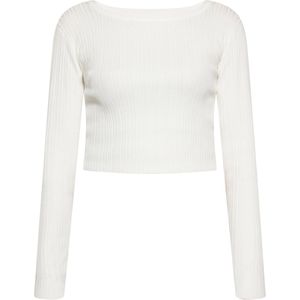 Faina - Trui - Wolwit - Gevoerde Zoom - Lange Mouw