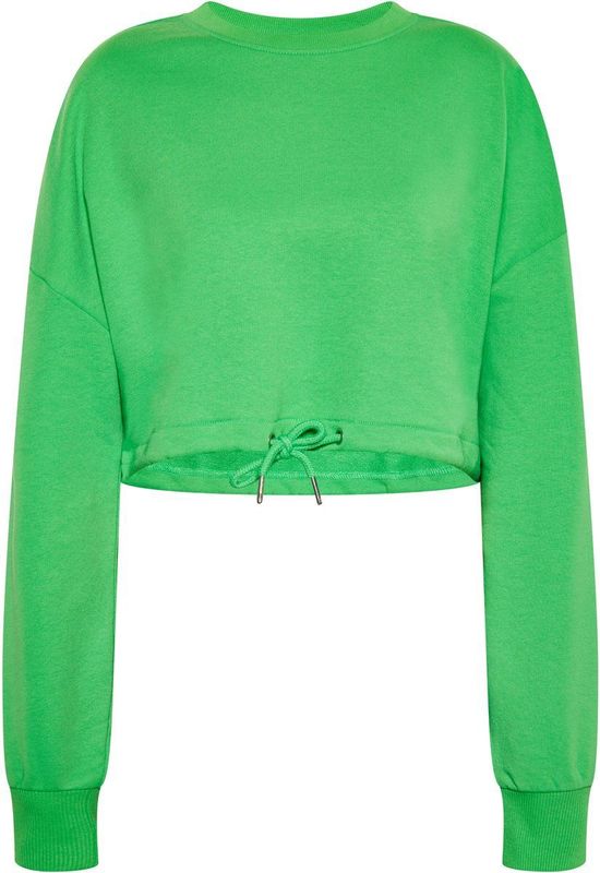Mymo - Sweatshirt - Groente - Sportief - Cropped Silhouet