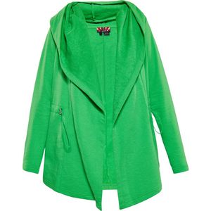 Mymo - Hoodie - Groente - Dames - Cropped met Rits