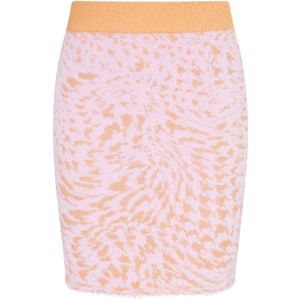MYMO - Minirok - Lichtoranje - Dierenprint - Aansluitende Pasvorm
