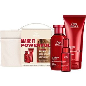 Wella Professionals - Ultimate Repair - Cadeauset - 250 ml Shampoo - 200 ml Conditioner - 30 ml Miracle Hair Rescue