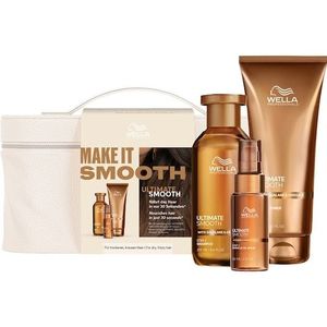 Wella Professionals - Ultimate Smooth - Geschenkset - 250 ml Shampoo - 200 ml Conditioner - 30 ml Miracle Oil Serum