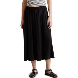 Marc O'Polo Denim - Midirok - Zwart - Viscose en Elastaan - Recht Model