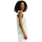 Marc O'Polo - DENIM - Top - Pastelgroen - Jersey, Mouwloos, Ronde Hals