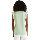 Marc O'Polo - DENIM - Top - Pastelgroen - Jersey, Mouwloos, Ronde Hals