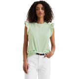Marc O'Polo - DENIM - Top - Pastelgroen - Jersey, Mouwloos, Ronde Hals