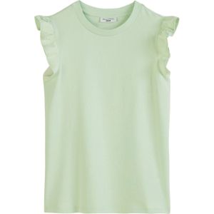 Marc O'Polo - DENIM - Top - Pastelgroen - Jersey, Mouwloos, Ronde Hals