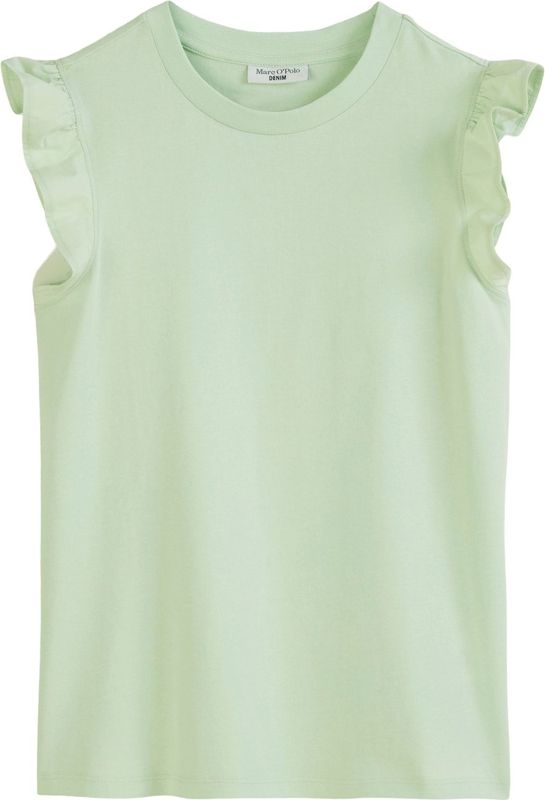 Marc O'Polo - DENIM - Top - Pastelgroen - Jersey, Mouwloos, Ronde Hals