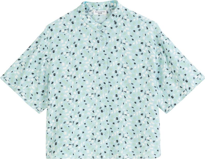 Marc O'Polo - 5000005881 - Damesblouse - 5703 - Korte Mouwen - Relaxed Fit