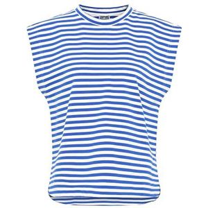 DreiMaster Maritim T-shirt voor dames, blauw-wit, M
