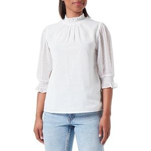 DreiMaster Vintage dames blouseshirt, wolwit, S