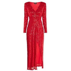 NAEMI Dames paillettenjurk 19229059-NA01, rood, M, paillettenjurk, M