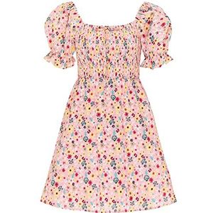 threezy Zomerjurk voor dames 12515972-TH01, roze meerkleurig, XL, zomerjurk, XL