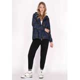 Mymo - Oversized Anorak - Donkergrijze Marinecamouflage - Dames