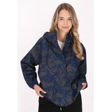Mymo - Oversized Anorak - Donkergrijze Marinecamouflage - Dames