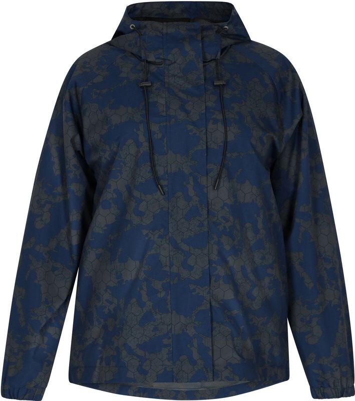 Mymo - Oversized Anorak - Donkergrijze Marinecamouflage - Dames