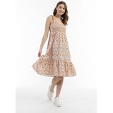 myMo - Midi Korte Mouw Jurk - Jerseyjurken