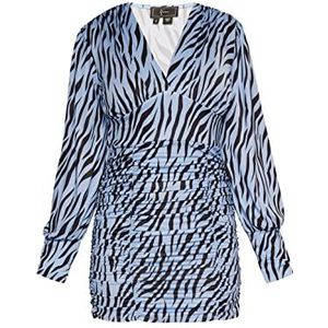 faina Damesjurk met lange mouwen 19227287-FA01, lichtblauw, S, Jurk met lange mouwen, S