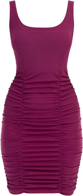 Mymo Mini jurkje met bandjes Dames fuchsia