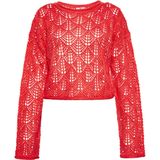 Mymo - Jumper - Rood - Cropped Model - V-hals - Pullover