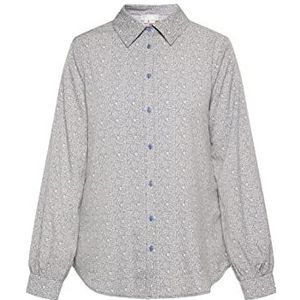 LYMOA Damesblouse, blauw, L