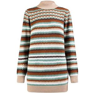 aleva Gebreide damestrui 15525100-AL04, dennengroen, XL/XXL, Dennen meerkleurig, XL/XXL