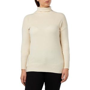 blonda Gebreide coltrui voor dames, Wol/Wit