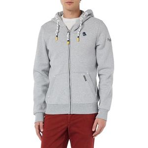 boundry Veste de survêtement pour homme, Gris clair (mélange de gris clair), M